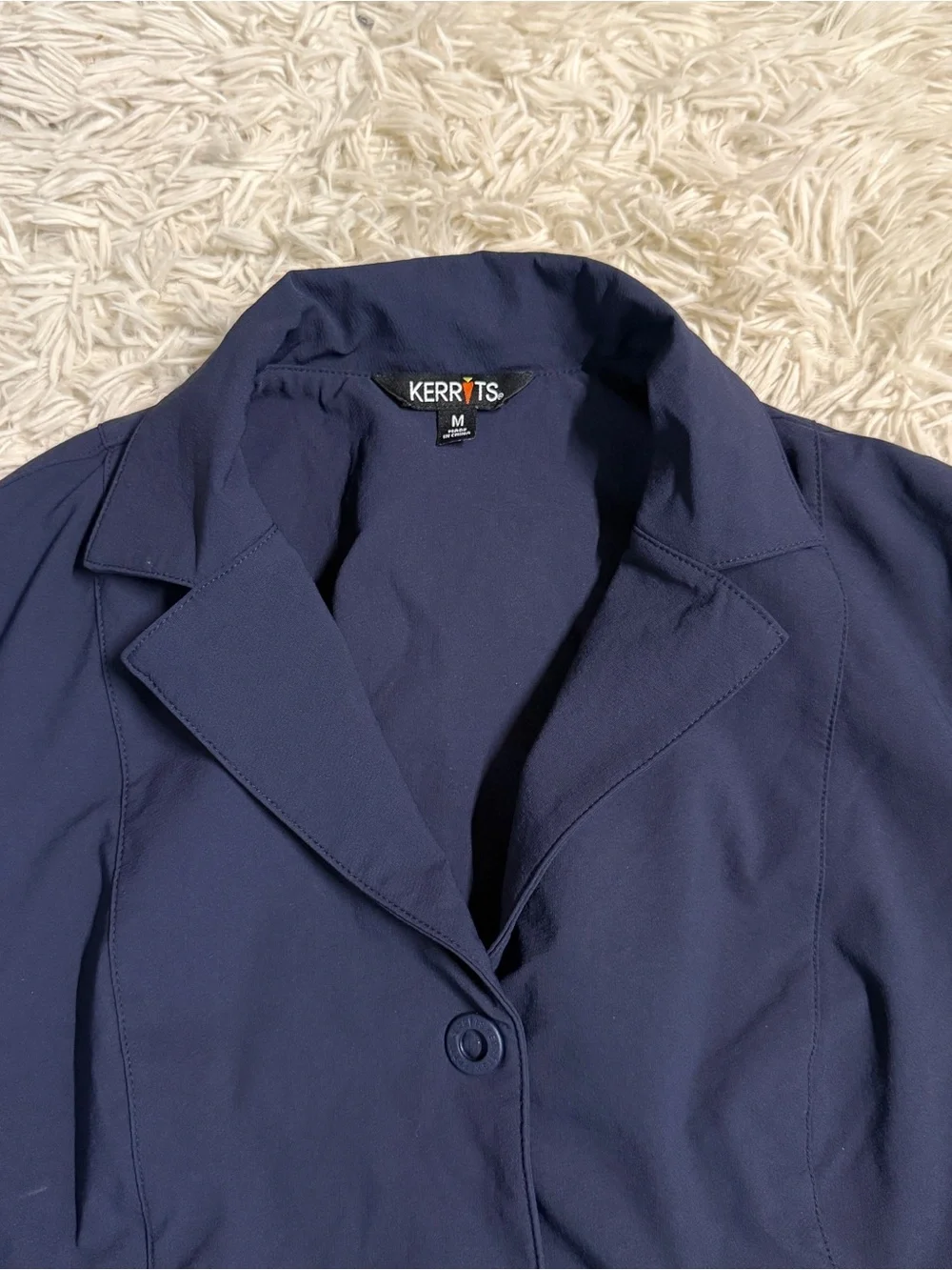 Women’s Medium Navy Kerrits Horseback Riding Show Coat. Good Condition.